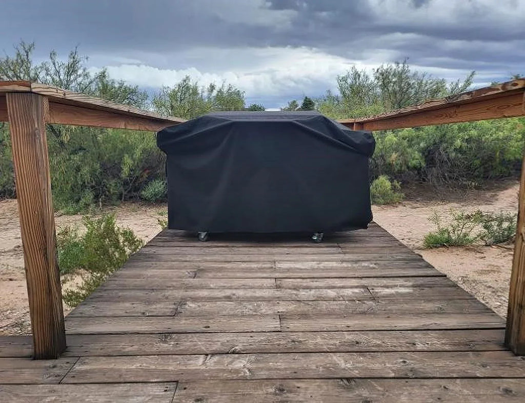 Heavy Duty 600D Polyester Cover Fits 5482 Blackstone 36 inches Griddle Cooking Station with Hood,Also for Blackstone 28 inch XL,Outdoor FLatitude Top Gas Grill Cover with Straps