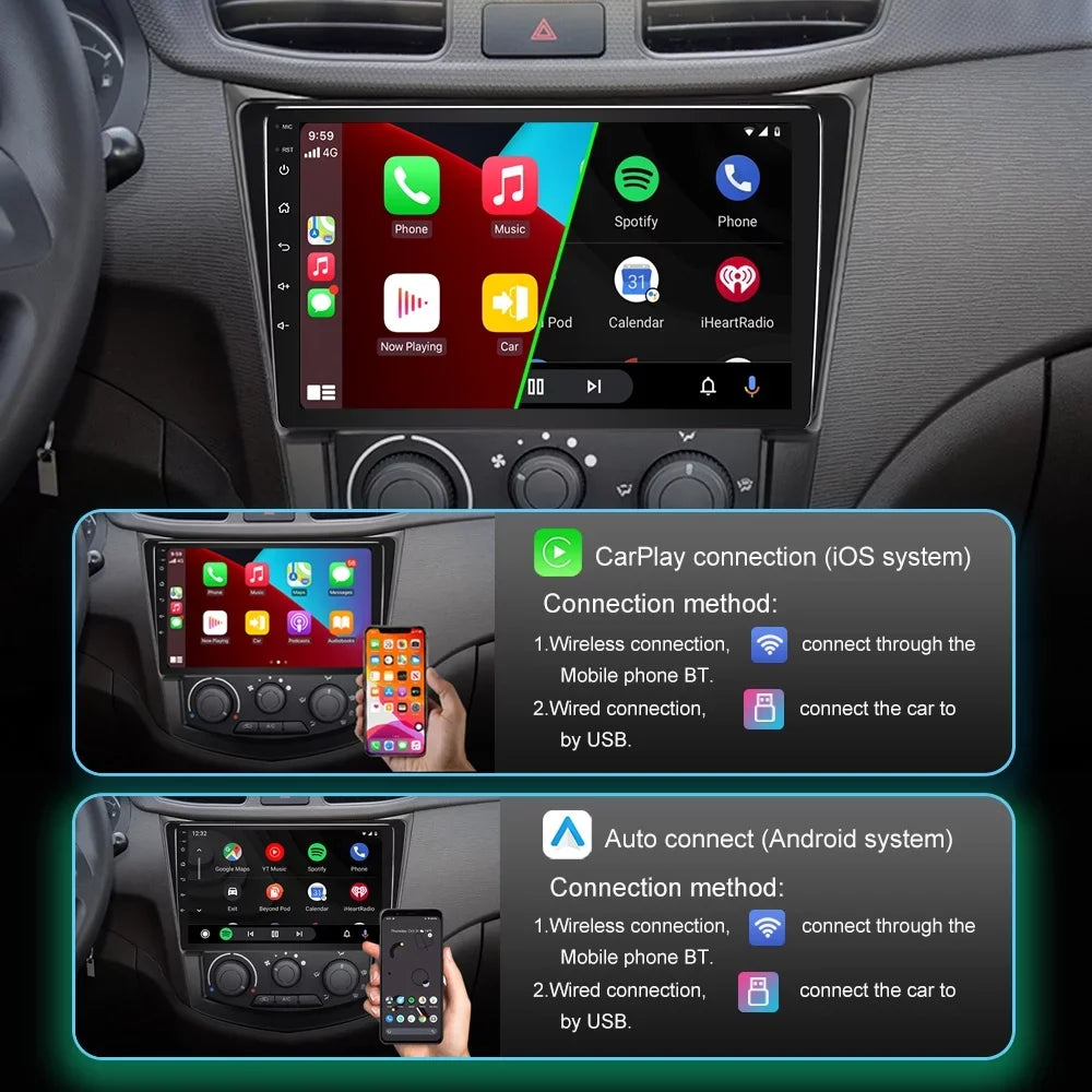 9" Android 12 Car Stereo Radio GPS Navi Carplay For Toyota Fj Cruiser 2007-2014  2+32G