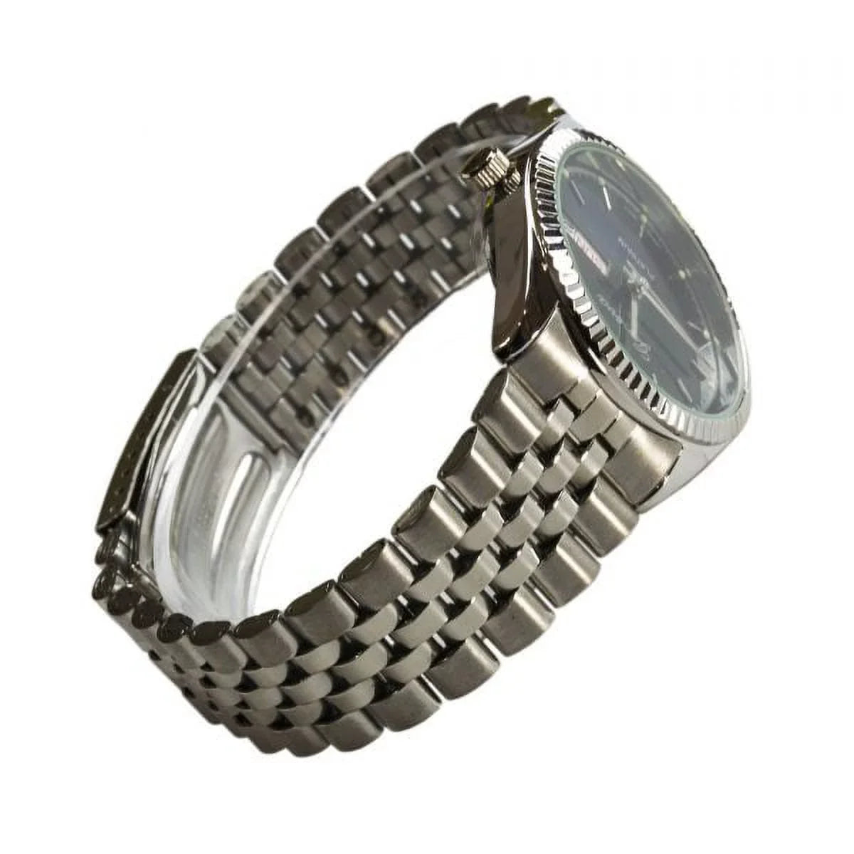 Belkon Collection Presidential Style Women Adult Watch Black Dial Geneva PLatitudeinum Steel Case Classy Hot