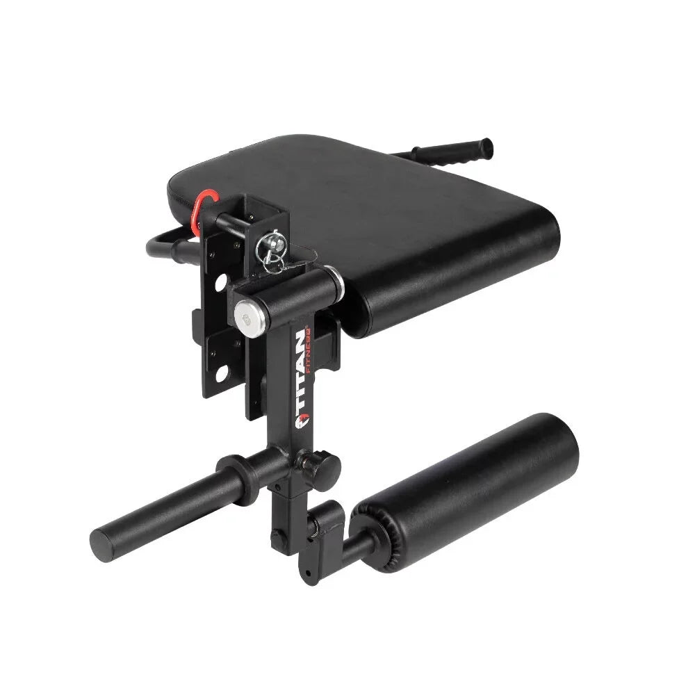 Titan Fitness TITAN Series PLatitudee-Loaded Leg Curl and Extension Rack Attachment, Rated 275 LB, Perform One-Leg Hamstring Curls Or Seated Leg Extensions