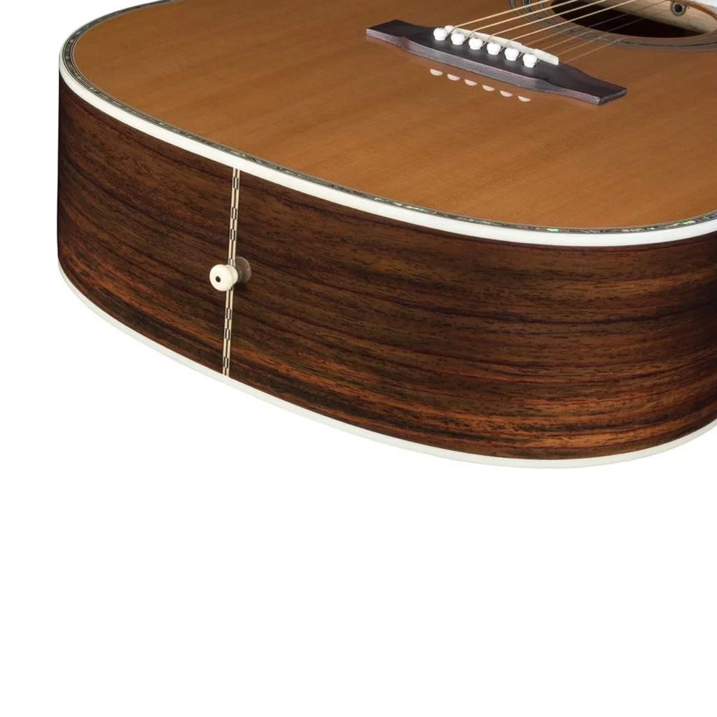 Zager Smaller "OM" Size ZAD80 Solid Cedar/Rosewood Acoustic Guitar - Natural Finish