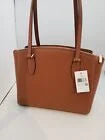 Kate Spade Monet Large 3-Compartment Brown Leather Tote WKRU6948 NWT $399