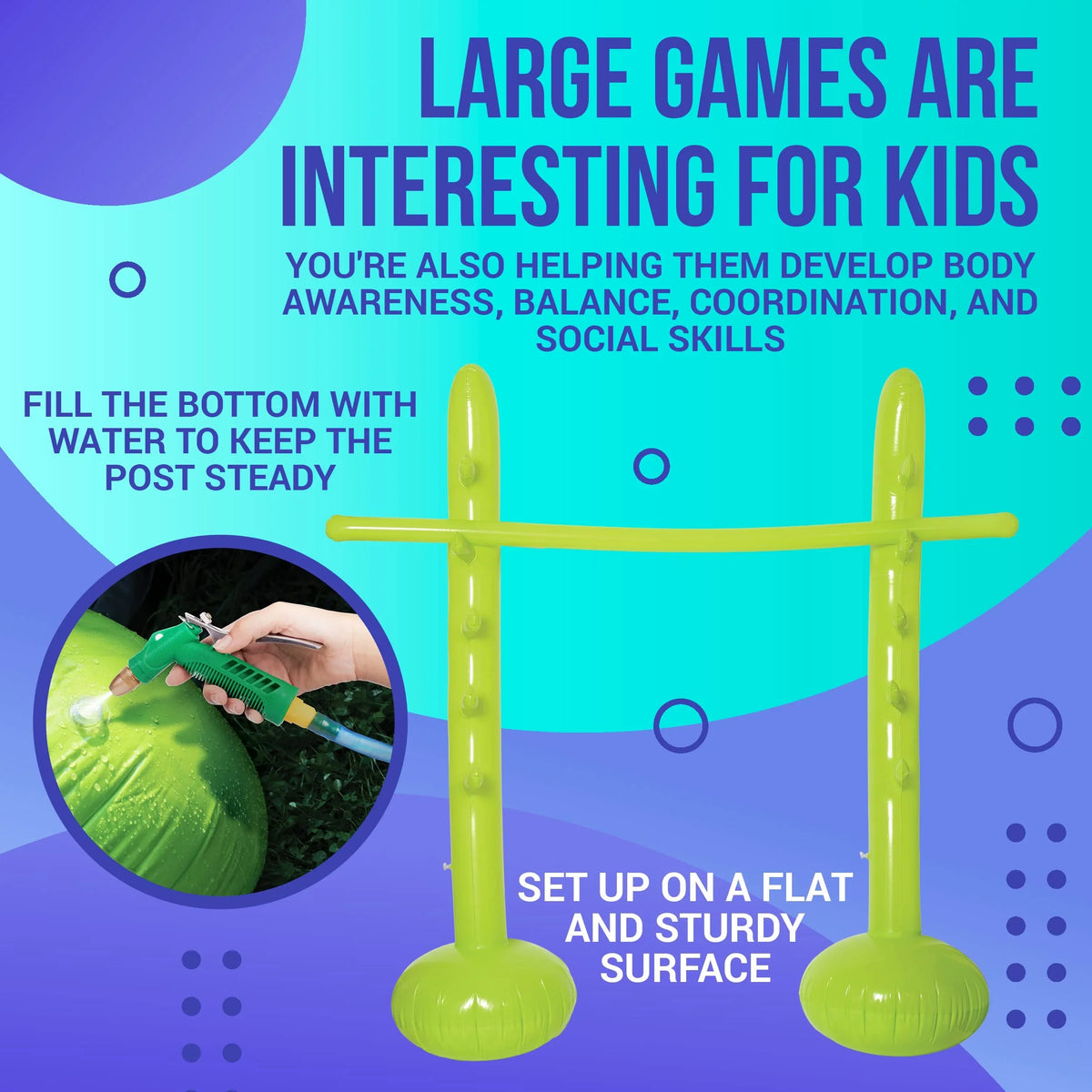 InfLatitudeable Limbo Game for Kids and Adults - Limbo Game for Adults, InfLatitudeable Toddler Toys for Indoor and Outdoor Party Games, Picnic, Beach, Pool and More - Kid Toys for Birthday Party Games for Kids