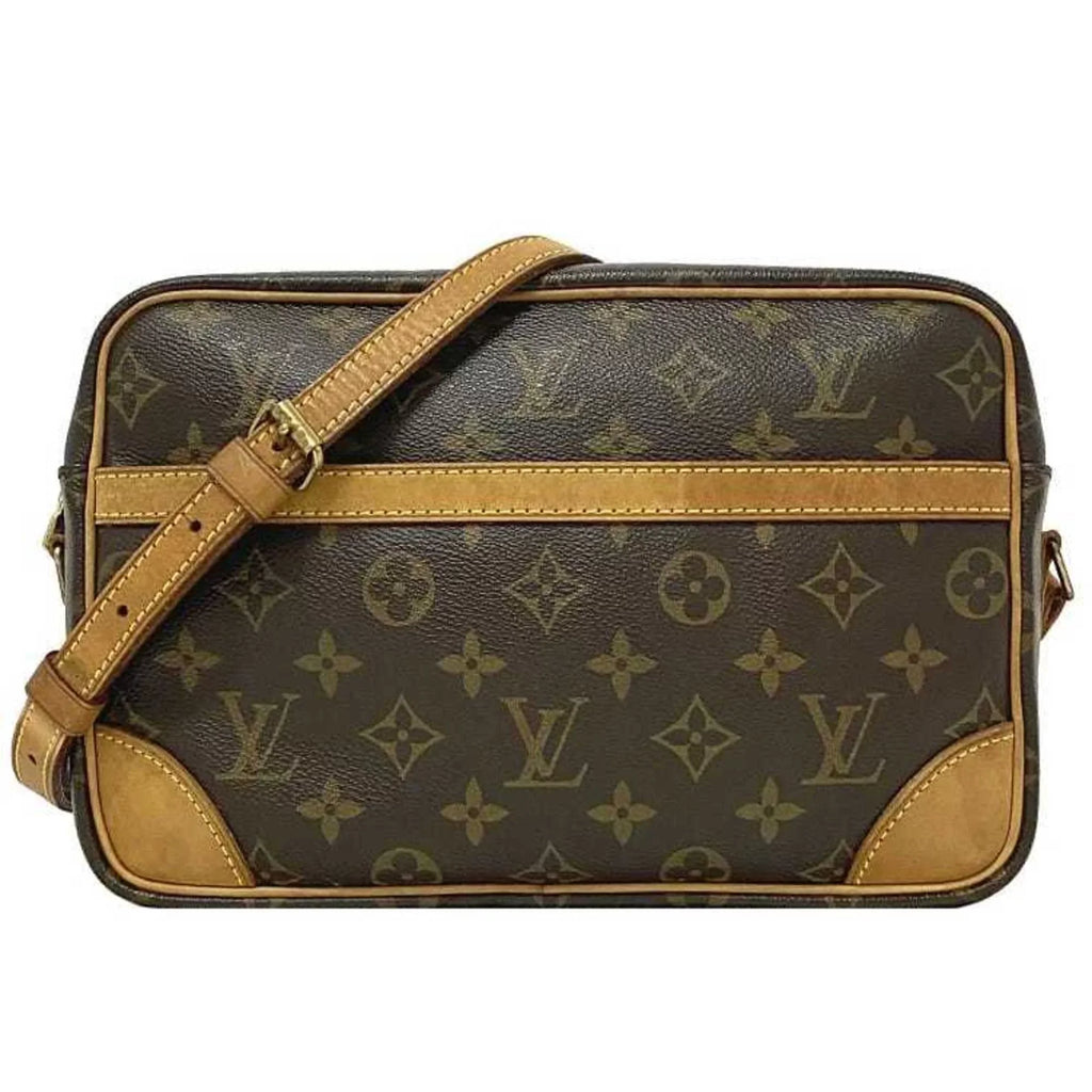 Pre-Owned Louis Vuitton Shoulder Bag Trocadero 27 Brown Beige Gold Monogram M51274 Canvas Nume MB1024 LOUIS VUITTON (Good)