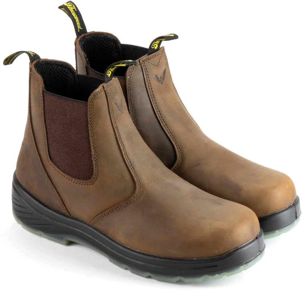 Thorogood 814-3166 Mens Thoro-Flex 6” Slip On Work Boots 11 E US 11Wide(E, W)