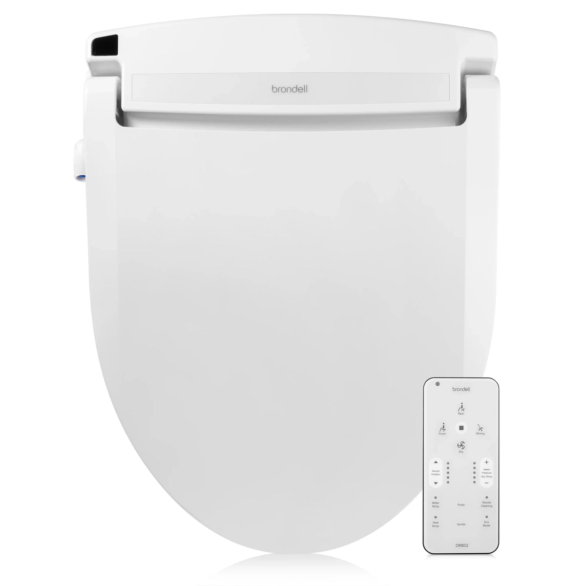 Brondell Swash DR802 Advanced Bidet Toilet Seat with Remote Control, Elongated White