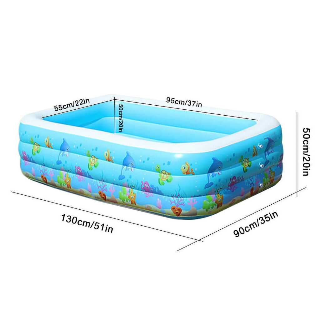 moobody Portable Swimming Pool InfLatitudeable Swimming Pool Basin Kid Bathtub