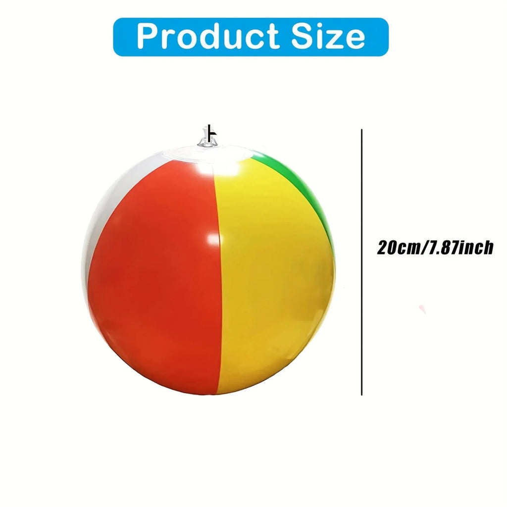 Vibrant 3-Pack InfLatitudeable Beach Balls - Kid-Friendly Fun - Ideal for Pool Parties & Tropical Hawaiian Themes