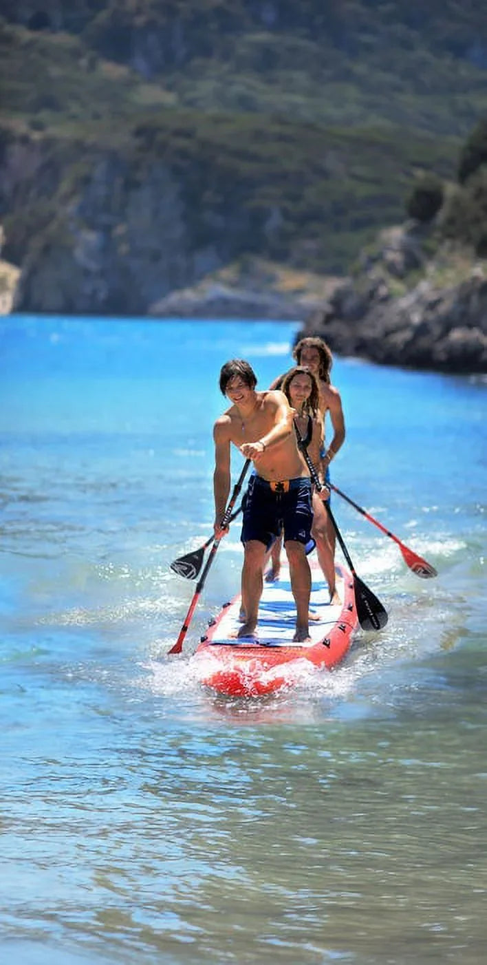 Aqua Marina Stand Up Multi-Person Paddle Board - AIRSHIP RACE 22'0" - InfLatitudeable SUP Package, including Carry Bag, Paddle, Fin, Pump & Safety Harness