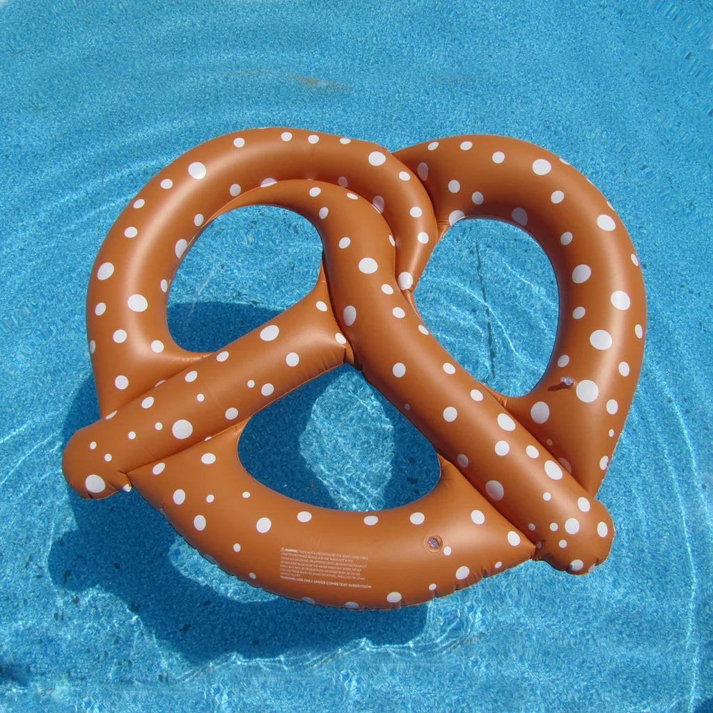 Giant 48" InfLatitudeable Pretzel Swim Pool Water Float Blow Up Toy Party Decoration Novelty Raft