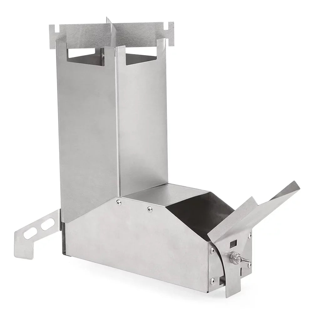 Lixada  furnace,Tent Stove Picnic Bbq Wood Stainless Steel Stove Camp TentCollapsible Stainless Steel Stove With Handle Wood HuntersTent Stove Wood Stove Wood Stove Stove
