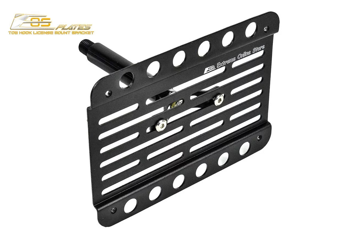 Extreme Online Store Replacement for 2006-2008 Mazda Miata NC | EOS PLatitudee Version 1 Mid Sized Front Bumper Tow Hook License Relocator Mount Bracket Tow-226