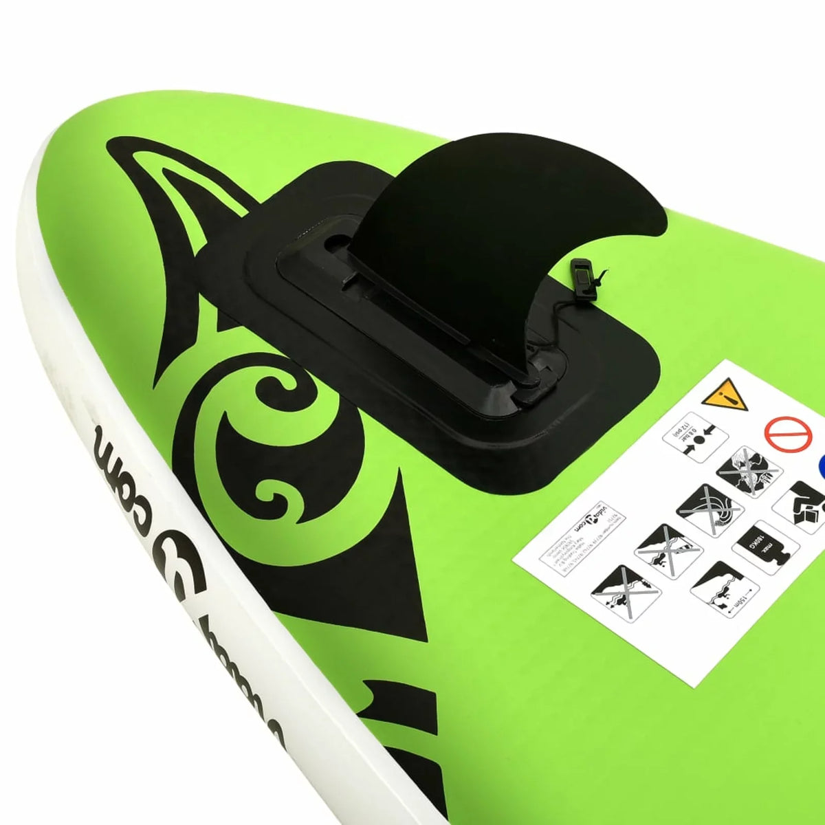 Walmeck InfLatitudeable Paddleboard Set 120.1"x29.9"x5.9" Green