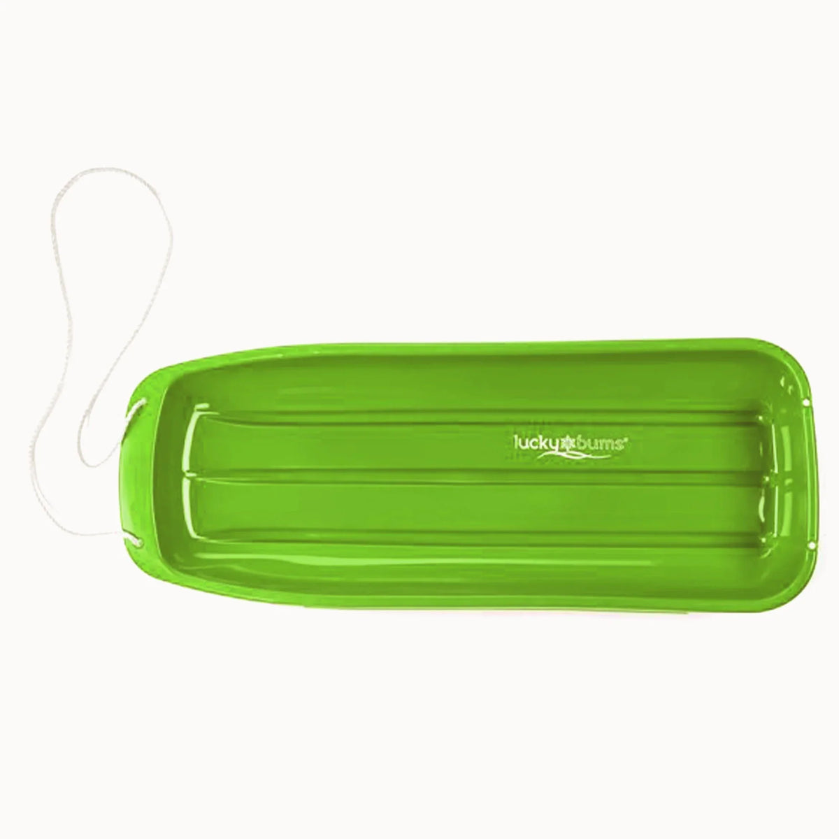 Lucky Bums Snow Kids 48 inch 1 Person Plastic Toboggan Sled, Green