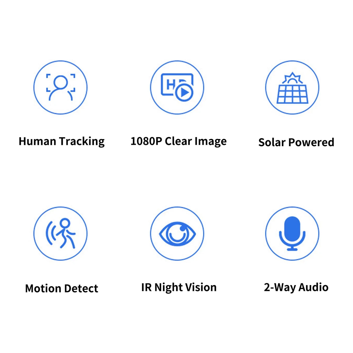 Andoer 4G 1080P WiFi Folding Solar Camera Home Camera with PIR Motion Detects Long Standby 2-Way Audio IP66 Waterproof with Rechargeable Battery Compatible with Mobile Phone Computer