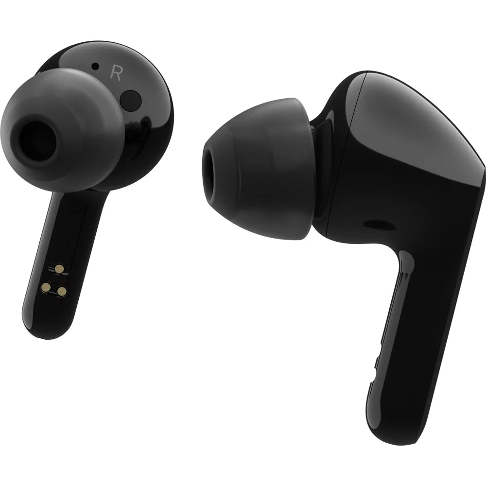 LG TONE Free FN4 - True Wireless Bluetooth Earbuds w/ Meridian Sound, Hypoallergenic Medical-Grade Ear Gels, Noise Reduction with a Close Fit, Dual Microphone for Work/Home Office, Black - (Open Box)