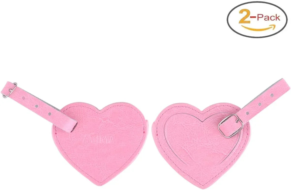 Premium Handmade Leather Small Heart Luggage Travel Bag Suitcase s 2Pcs