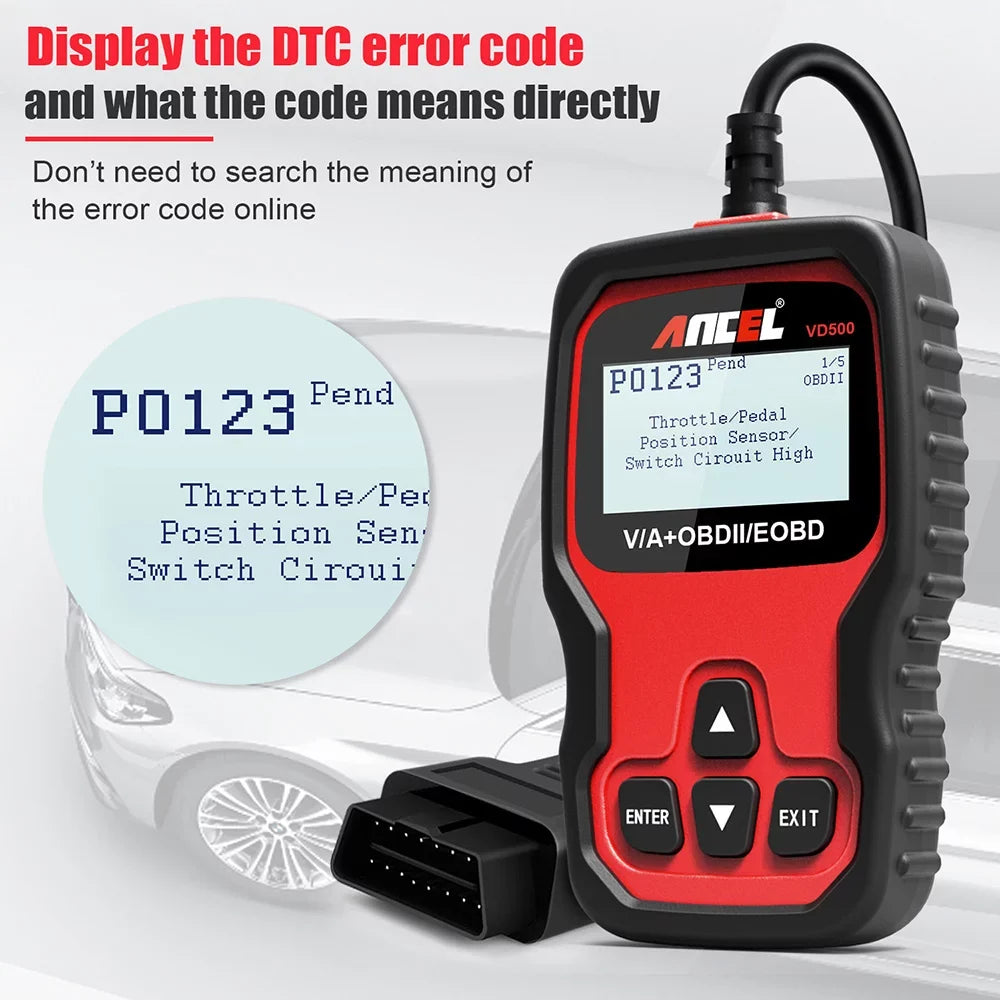 Ancel All System ABS SRS EPB IMMO Oil Automotive OBD2 Scanner EPB OIL Throttle Adapation Code Reader for VW Audi Skoda Seat Diagnostic Tool