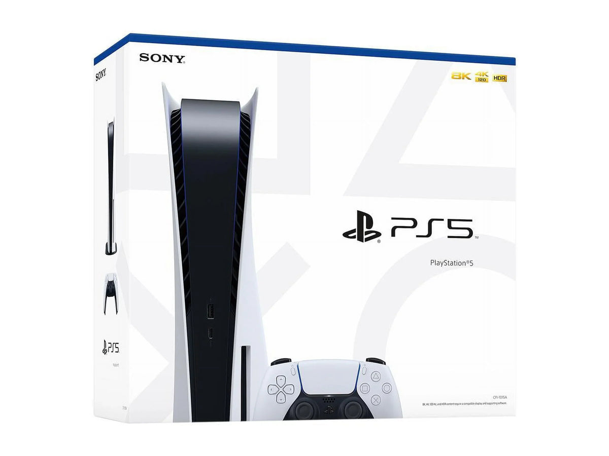TEC Sony PlayStation_PS5 Gaming Console (Disc Version) with One Extra Controller Plus Dual Charging Station Bundle