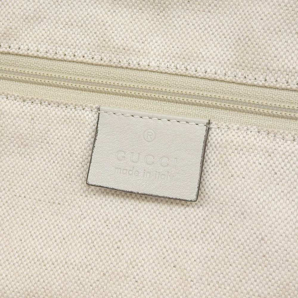 Pre-Owned Gucci GUCCI handbag tote bag GG canvas leather beige 223974 506631 (Good)