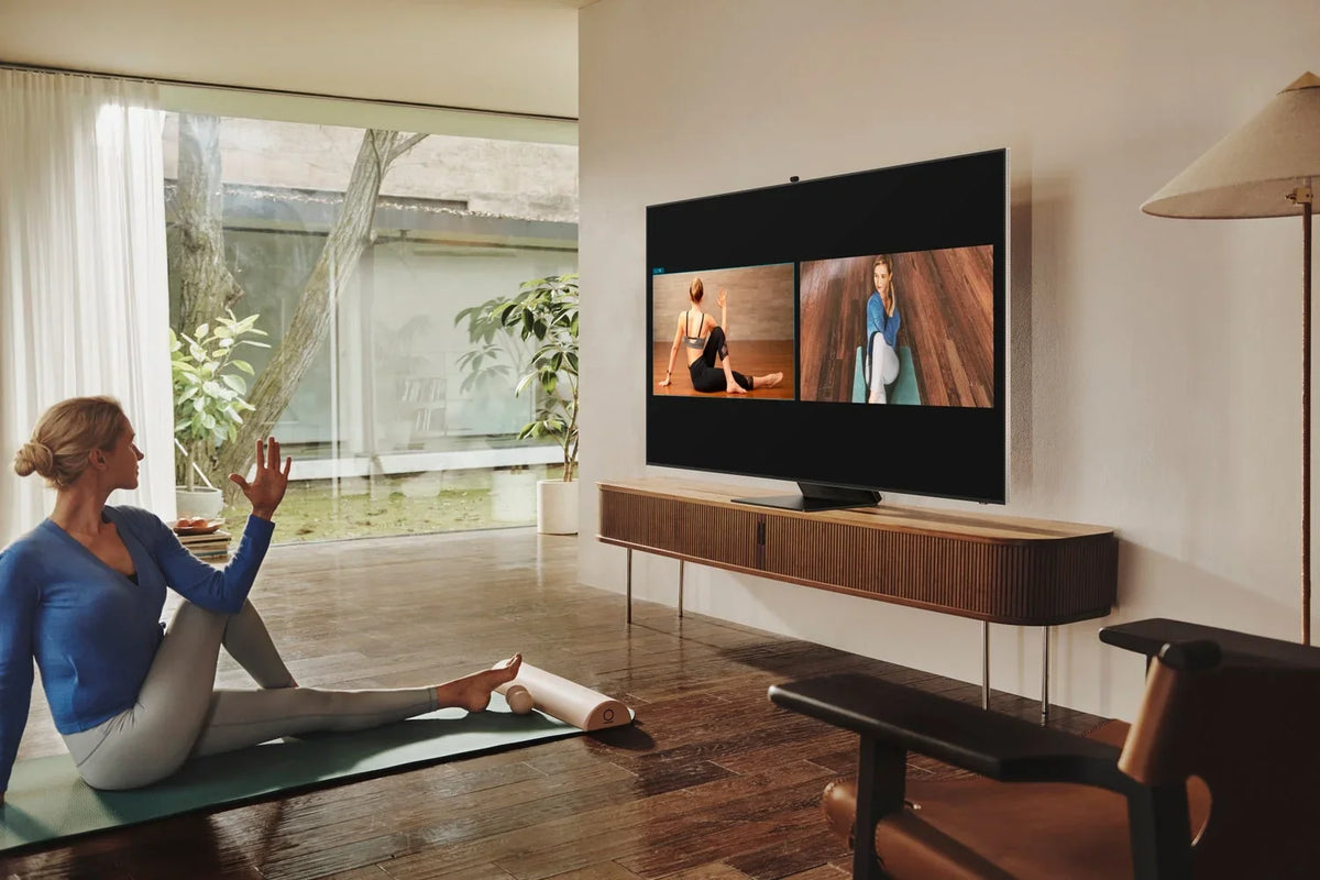 Samsung QN50QN90BAFXZA 50" QLED Quantum Matrix Neo 4K Smart TV with a Samsung VG-ARAB22STD Auto-Rotating Studio Stand for 43"-55" Samsung TVs (2022)