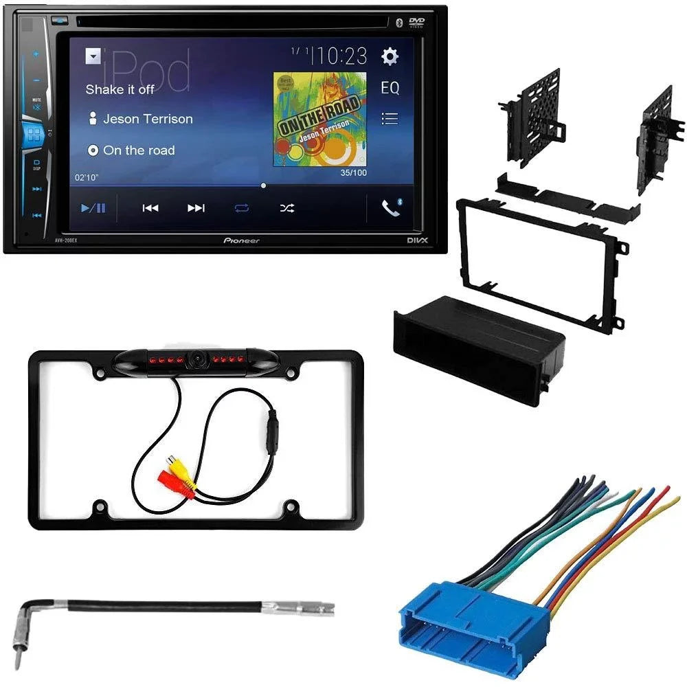 KIT785 Bundle with Pioneer Multimedia DVD Car Stereo and InstalLatitudeion Kit - for 1996-1999 Buick Riviera / Bluetooth DVD Touchdisplay Radio - Backup Camera, Double Din Dash Kit