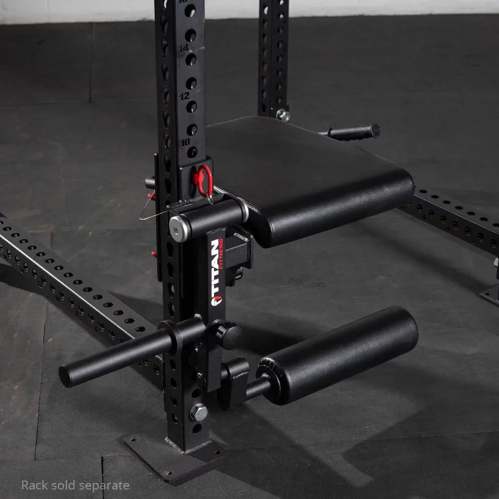 Titan Fitness TITAN Series PLatitudee-Loaded Leg Curl and Extension Rack Attachment, Rated 275 LB, Perform One-Leg Hamstring Curls Or Seated Leg Extensions