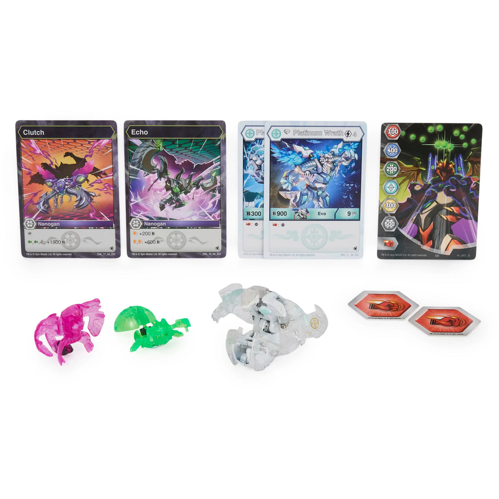 Bakugan Evolutions, Wrath with Nano Echo and Clutch PLatitudeinum Power Up Pack