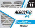 Aerostar 18x20x2 MERV  11, Pleated Air Filter, 18x20x2, Box of 6, Made in the USA