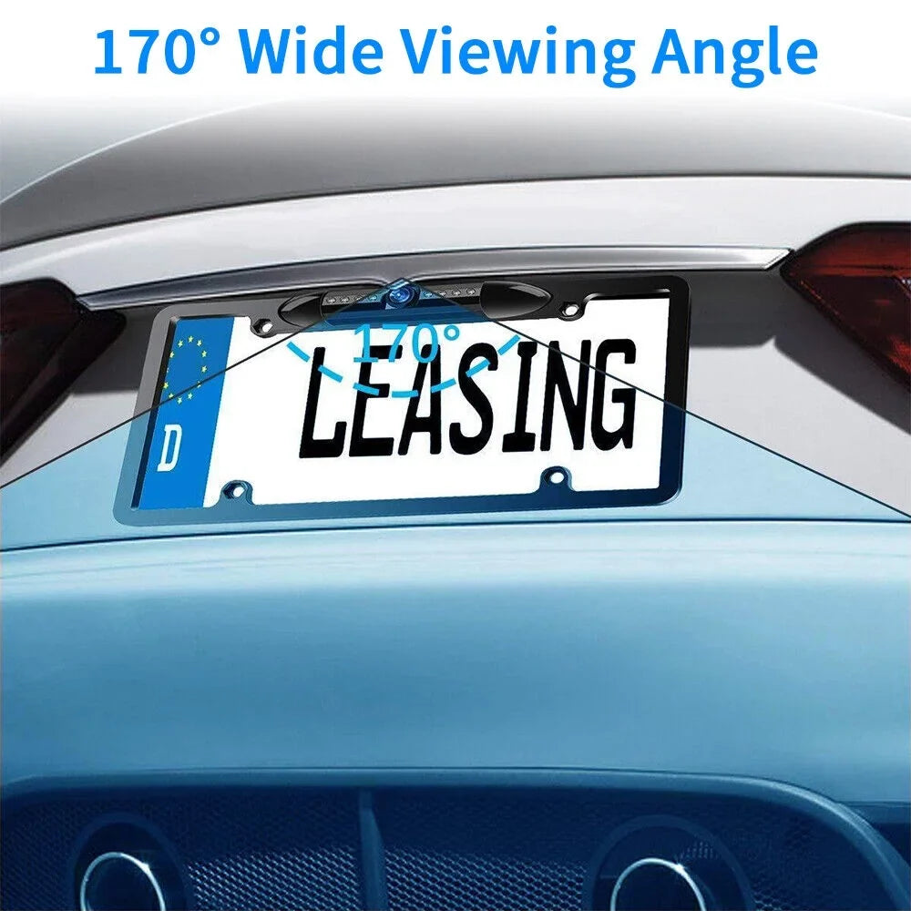 KingFurt Night Vision Rear View Camera - Universal Wired Backup Cam for American Cars - 170° Viewing Angle - IP68 Waterproof
