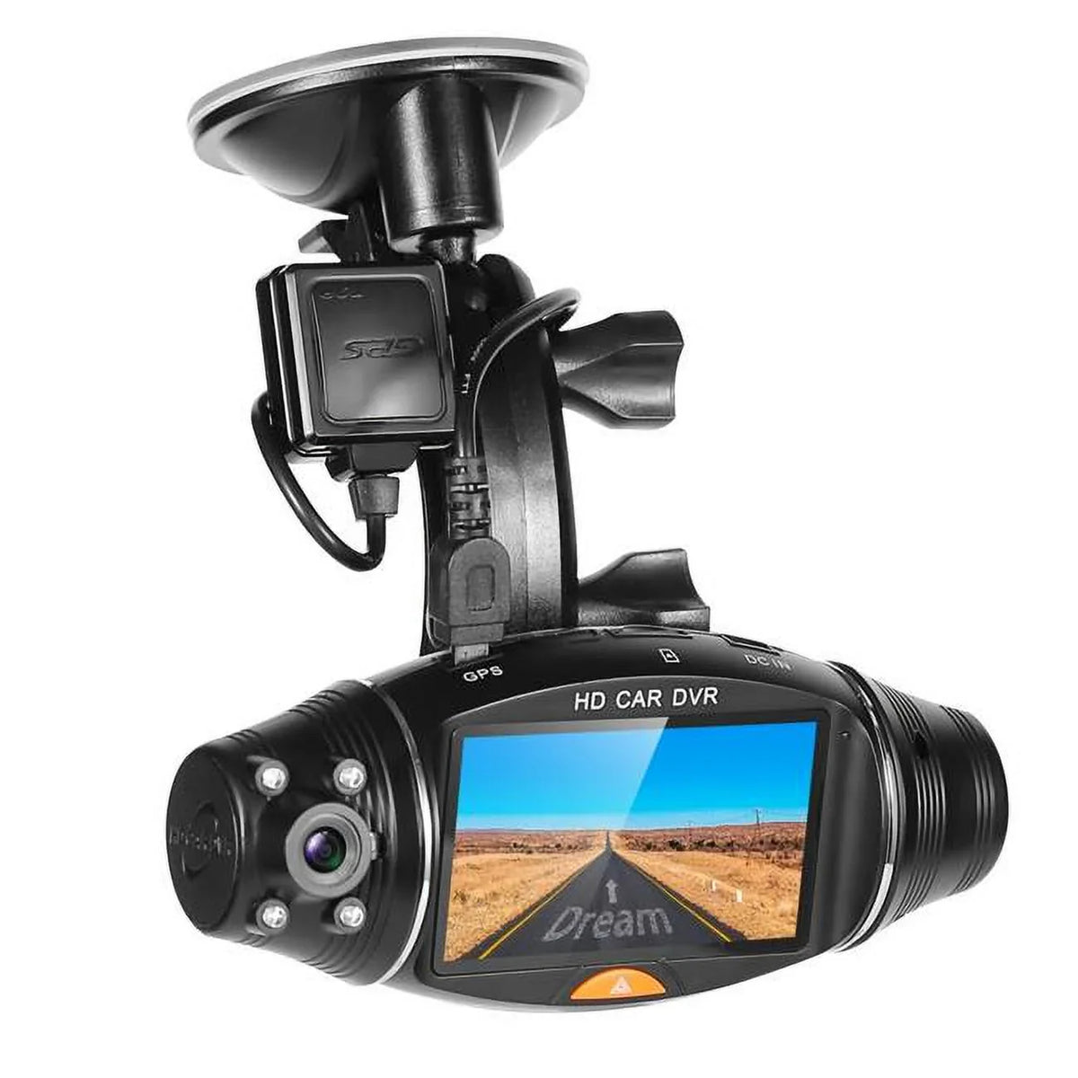 Fresh Fab Finds  FHD 1080P Dual Lens Car DVR with GPS, G-Sensor, Night Vision - Video Recorder