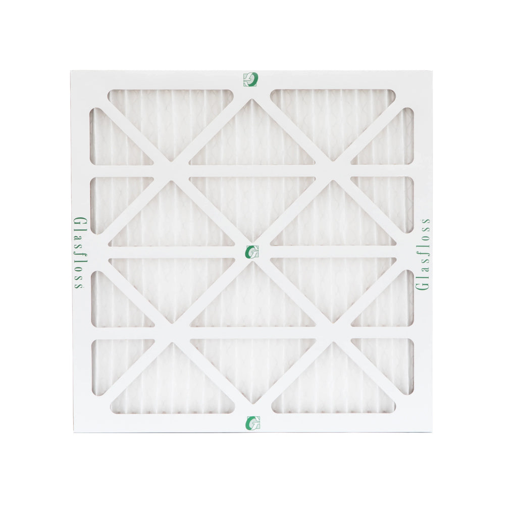 6 Pack of 18x18x1 MERV 10 Pleated Air Filters by Glasfloss. Actual Size: 17-1/2 x 17-1/2 x 7/8