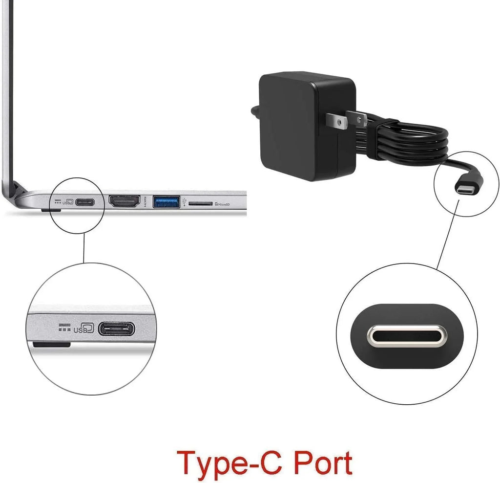 Guy-Tech 65w USB-C Ac Adapter Compatible for Lenovo ThinkPad 11e Yoga Gen 6 20SF0003US power supply power adapter