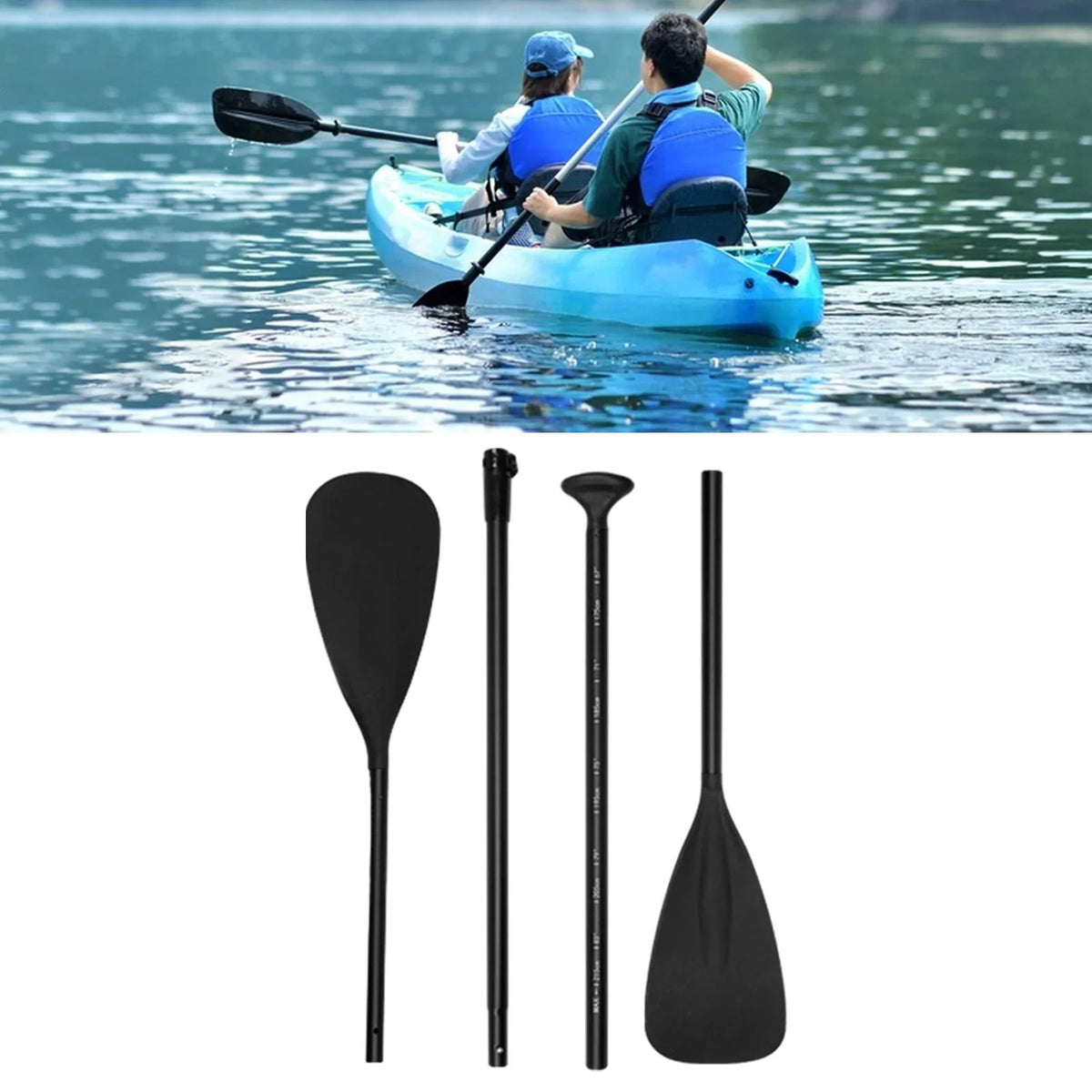 kesoto Boat Paddle s Detachable Paddle Board Paddles for InfLatitudeable Boat Water Sport Rafting Boating Accessories Double Head