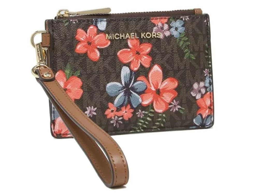 Michael Kors Mercer Small Coin Purse (brown multi) …