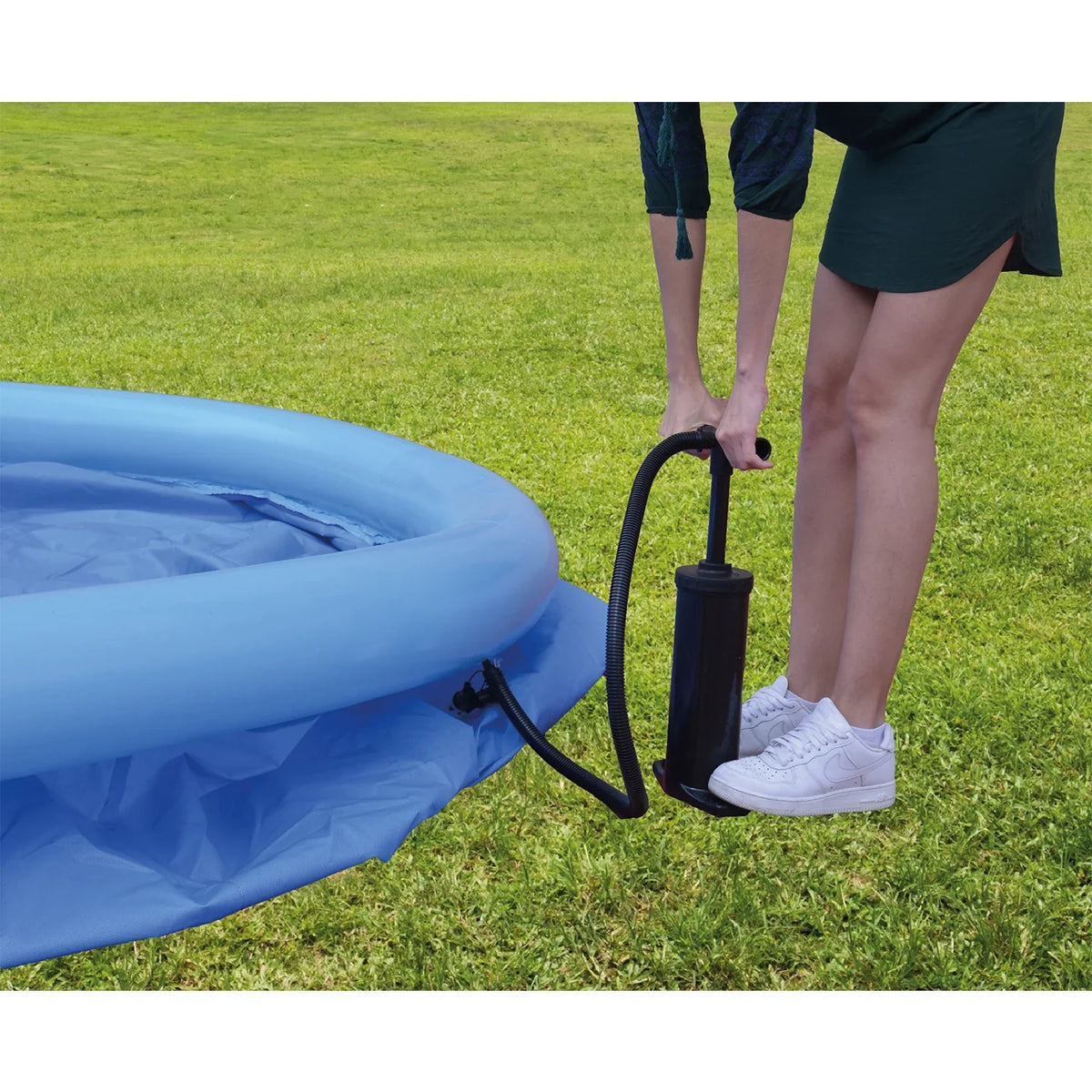 JLeisure Prompt Set & Orange InfLatitudeable Outdoor Swimming Pool (2 Pack)