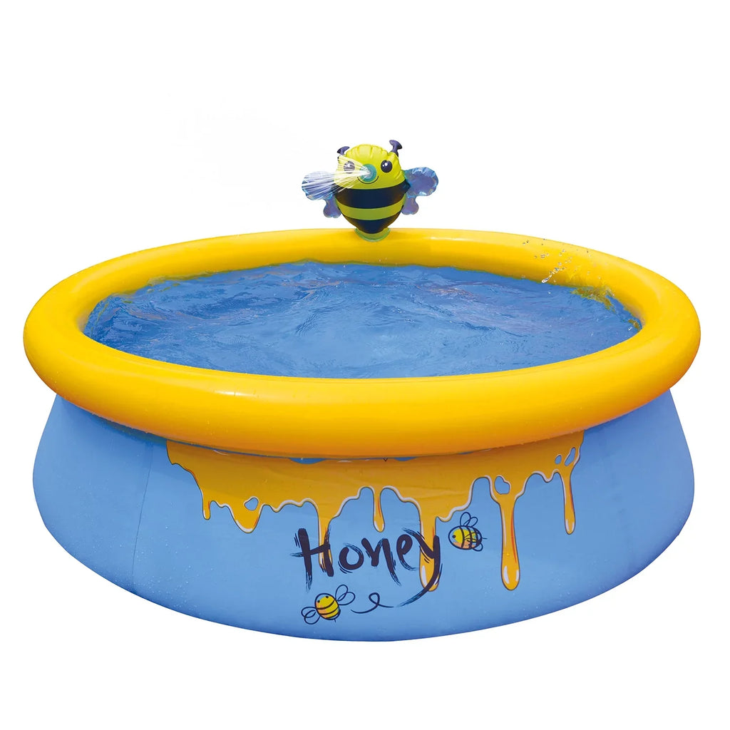 JLeisure 5 Foot Kids Bee Spray InfLatitudeable Outdoor Swimming Pool (2 Pack)