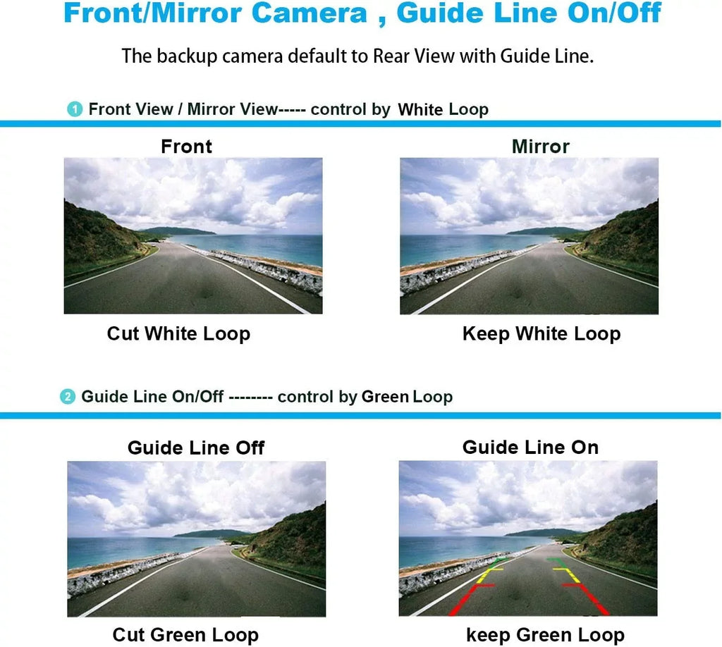 Backup Camera Rearview License PLatitudee Frame for JVC KWM150BT KW-M150BT Black