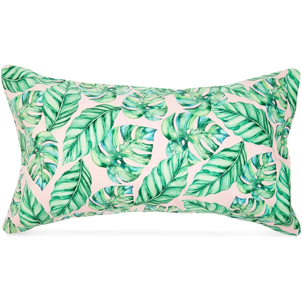 Blue Panda InfLatitudeable Beach Pillow for Pools Travel Vacations, Tropical Leaves