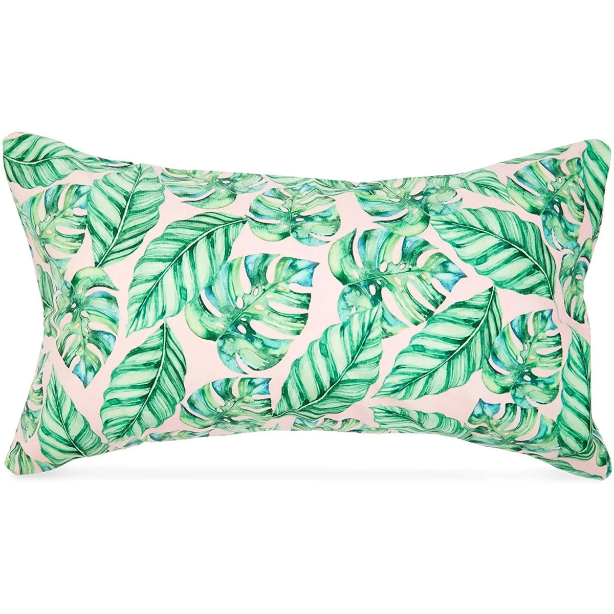 Blue Panda InfLatitudeable Beach Pillow for Pools Travel Vacations, Tropical Leaves