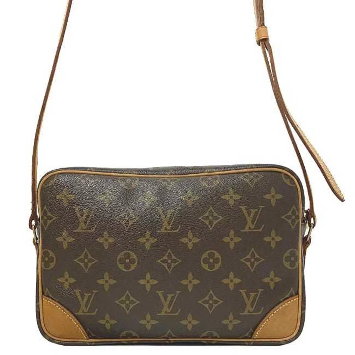 Pre-Owned Louis Vuitton Shoulder Bag Trocadero 27 Brown Beige Gold Monogram M51274 Canvas Nume MB1024 LOUIS VUITTON (Good)