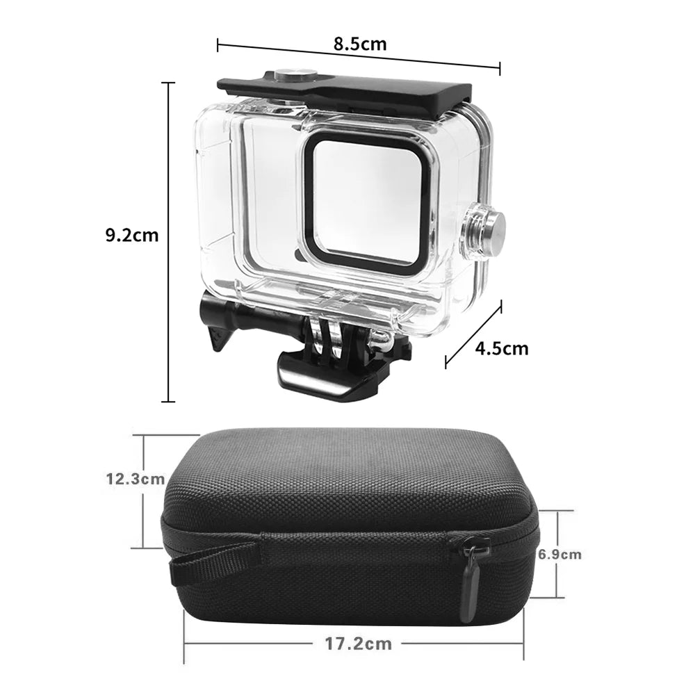 OWSOO Protective Case for  Camera, Compatible, Waterproof Kit, Silicone Protectors, Tempered Glasses, Filters, Fog PLatitudees