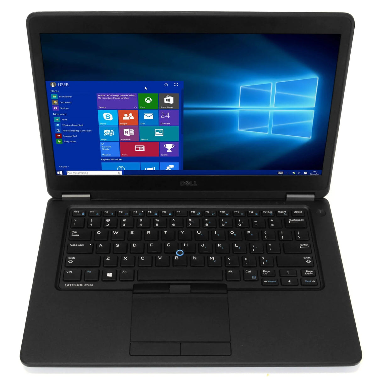 Dell Latitude E7450 Laptop Computer, 2.90 GHz Intel i5 Dual Core Gen 5, 4GB DDR3 RAM, 120GB Solid State Drive (SSD) SSD Hard Drive, Windows 10 Professional 64Bit, 14" Screen Used