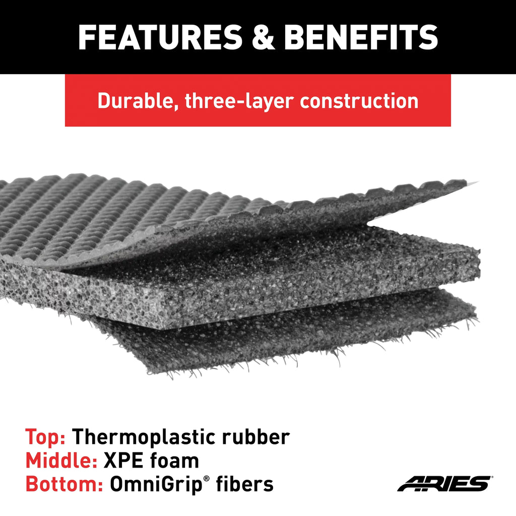 ARIES JP01311809 StyleGuard XD Black Custom Floor Liners, Select Jeep Renegade, 1st Row Only