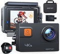 Apeman A87 Action Camera, UHD 4K/60fps 20MP Touchdisplay WiFi Underwater Camcorder for Motorbike and Skateboard Camera