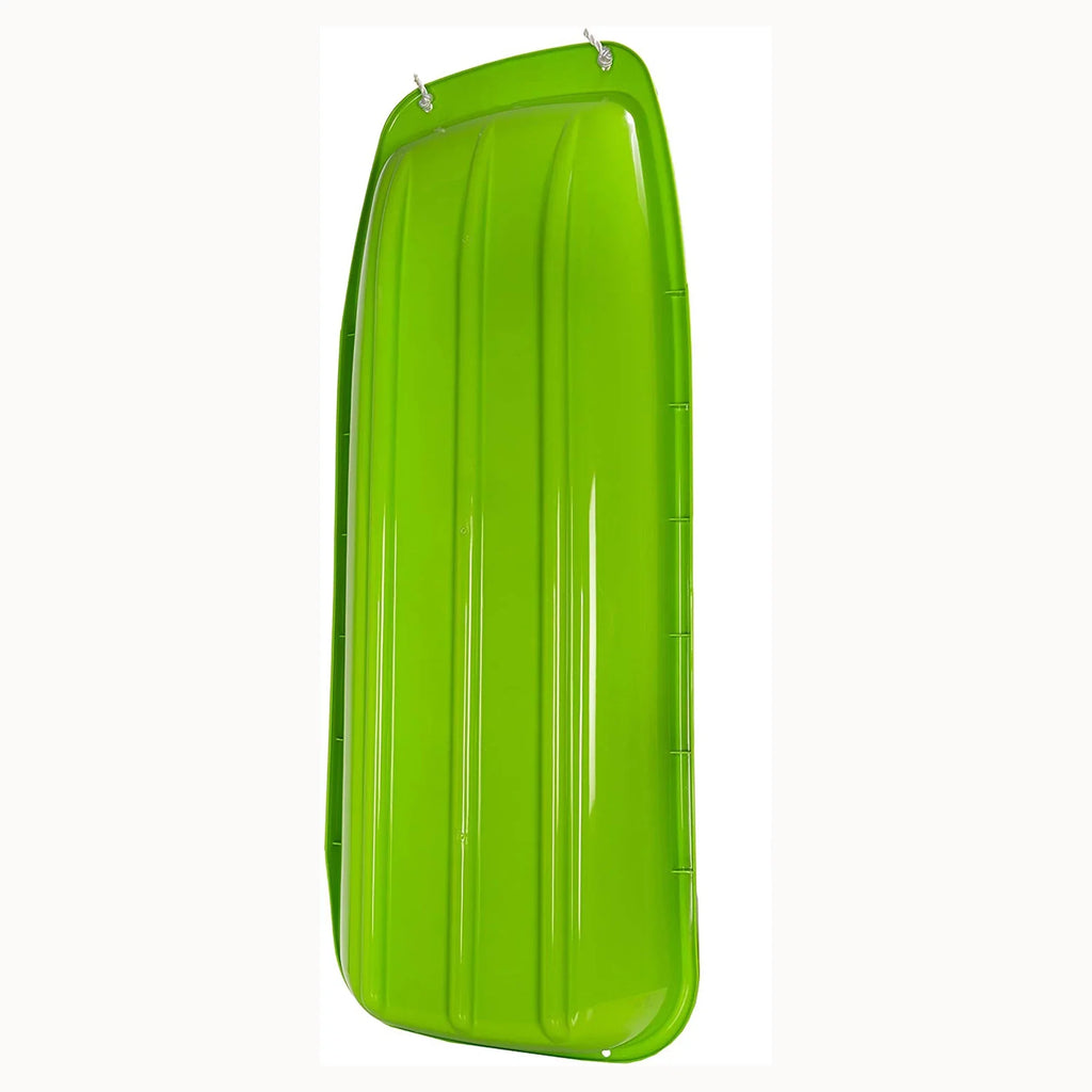 Lucky Bums Snow Kids 48 inch 1 Person Plastic Toboggan Sled, Green