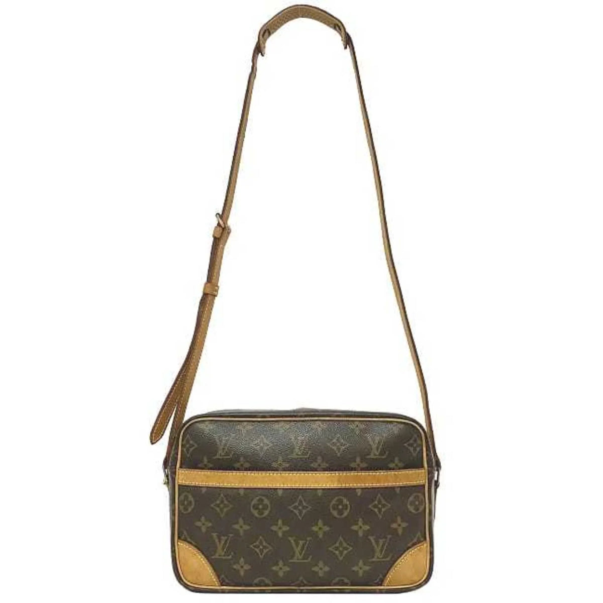 Pre-Owned Louis Vuitton Shoulder Bag Trocadero 27 Brown Beige Gold Monogram M51274 Canvas Nume MB1024 LOUIS VUITTON (Good)