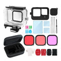 OWSOO Protective Case for  Camera, Compatible, Waterproof Kit, Silicone Protectors, Tempered Glasses, Filters, Fog PLatitudees