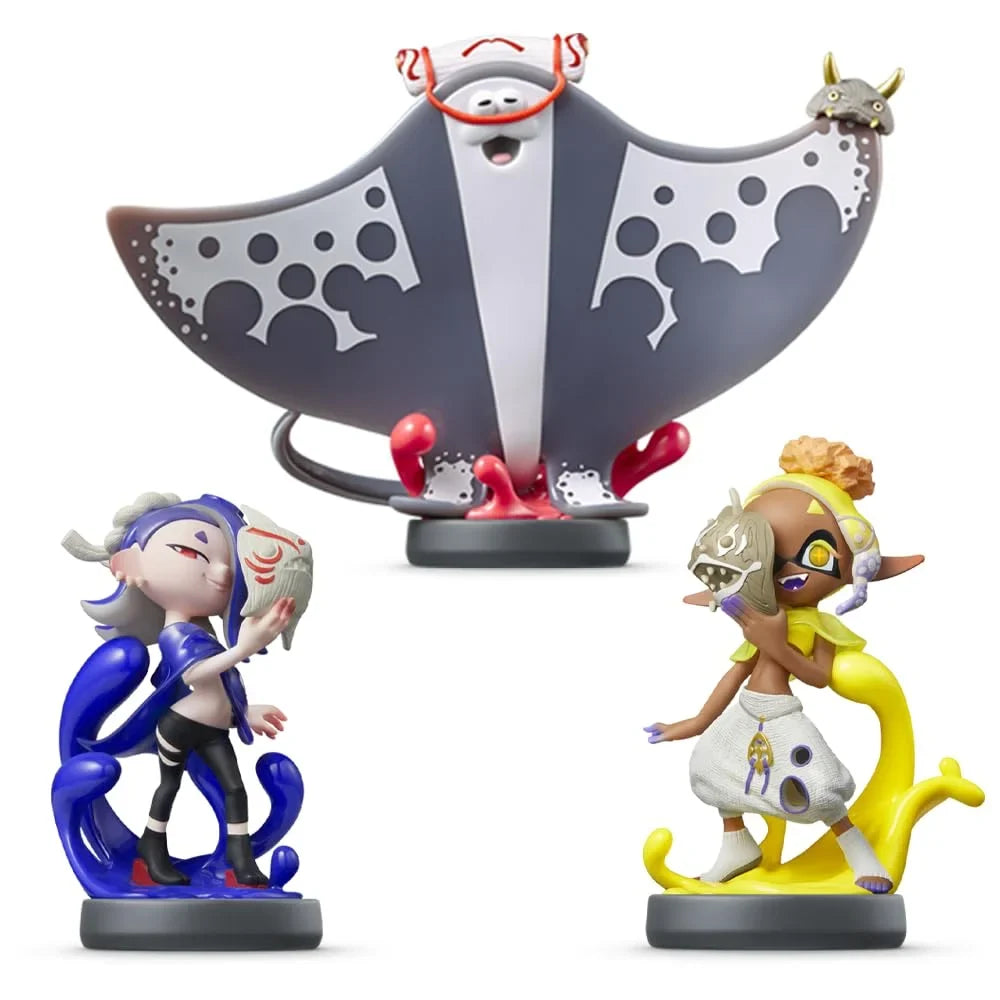 SpLatitudeoon Deep Cut Amiibo Set (Shiver, Frye, & Big Man) Triple Amiibo Pack - Nintendo Switch