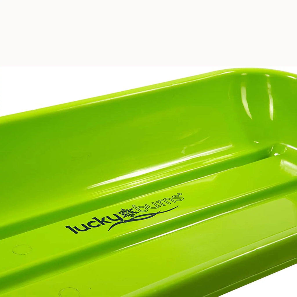 Lucky Bums Snow Kids 48 inch 1 Person Plastic Toboggan Sled, Green